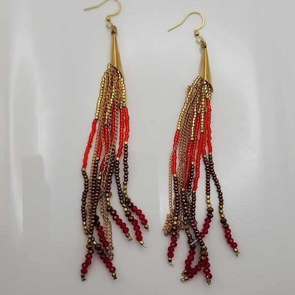 Boho Tassel Earrings - Picture 3 of 4